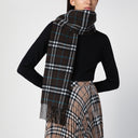 Burberry Cashmere Check Pattern Scarf