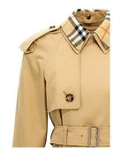 Burberry Gabardine Long Trench Coat