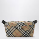 Burberry Check Patterned Beige Waist Bag