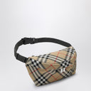 Burberry Check Patterned Beige Waist Bag
