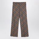 Burberry Check Trousers In Wool Blend