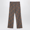 Burberry Check Trousers In Wool Blend