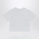 Burberry White Crew Neck T Shirt With Logo