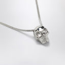 Alexander Mc Queen Skull Necklace In Palladium