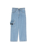 Pantalones de mezclilla fendi ancho
