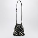 Burberry Black Check Embrayage Sac à crampons avec cordon