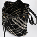 Burberry Black Check Embrayage Sac à crampons avec cordon