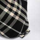 Burberry Black Check Embrayage Sac à crampons avec cordon
