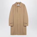 Burberry Long Beige Gabardine Car Coat
