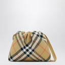 Burberry Beige Soft Bag Check Pattern