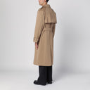 Burberry Long Beige Gabardine Trench Coat