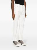 Palm Angels Logo Embossed Straight Jeans