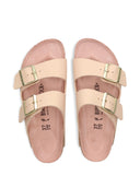 Birkenstock Arizona Triples New Beige/Rosa Argilla, Birko Flor