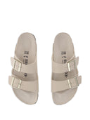 Birkenstock Arizona Triples Sandcastle/Oyster, Birko Flor
