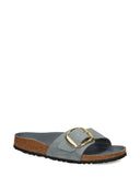 بيركنستوك مدريد Big Buckle Hex Basalt Gray، جلد مزيت