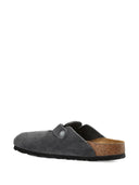 Birkenstock Boston Charcoal, Suede Leather