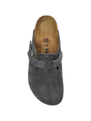 Birkenstock Boston Charcoal, Suede Leather