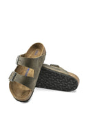 Birkenstock Arizona Sfb Faded Khaki, Oiled Leather