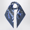 Bufanda de seda burberry con estilo de carrusel EKD