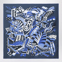 Bufanda de seda burberry con estilo de carrusel EKD