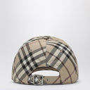 Burberry Check Motif Baseball Cap avec EKD Brodemery