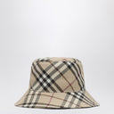 Chapeau de seau de motif de contrôle Burberry avec broderie EKD