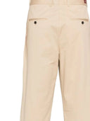 Drole De Monsieur Pantalon Cropped à Plis Coton