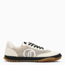 Stella Mc Cartney Low Trainer With White S Wave Mesh Panels