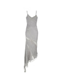 Das Andamane Rosetta asymmetrische Spitzen-Slipkleid