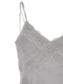 Das Andamane Rosetta asymmetrische Spitzen-Slipkleid