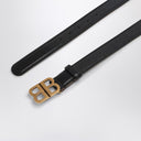 Balenciaga svart bd mykt skinnbelte