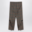 Burberry Cargo Pants Check Pattern In Silk Blend