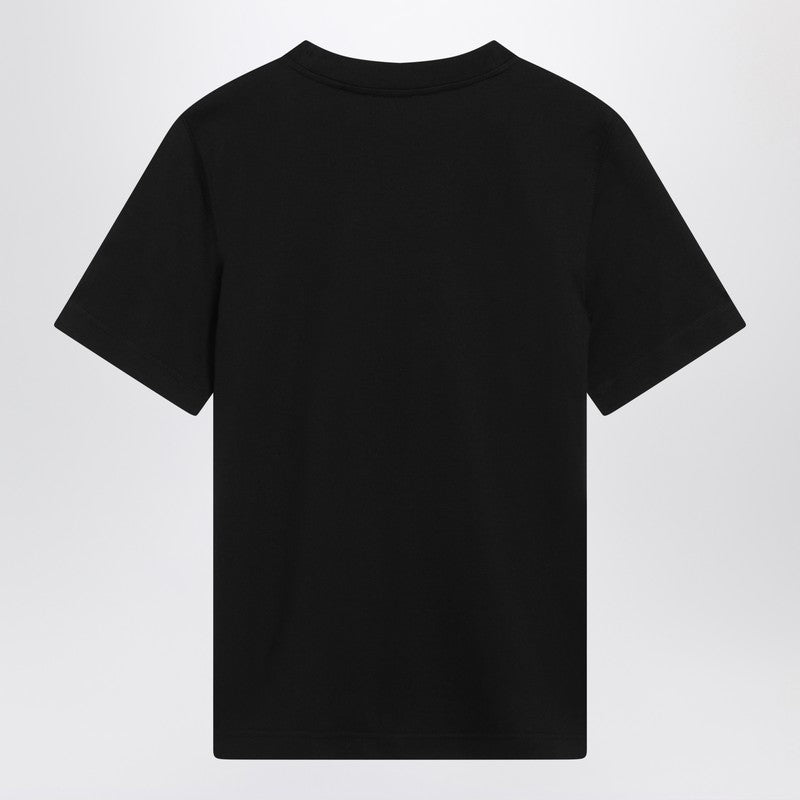 Burberry Black T Shirt With Equestrian Knight Design – Balardi