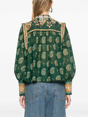 Farm Rio Tayla Green Blouse