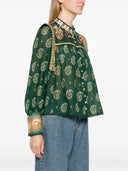 Farm Rio Tayla Green Blouse