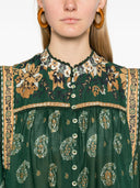 Farm Rio Tayla Green Blouse