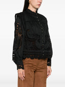 Farm Rio Black Richilieu Blouse