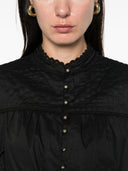 Farm Rio Black Richilieu Blouse