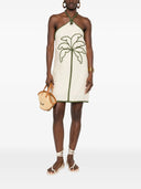 Farm Rio Sand Coconut Sleeveless Mini Dress