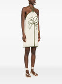 Farm Rio Sand Coconut Sleeveless Mini Dress