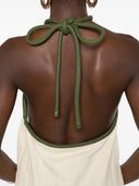 Farm Rio Sand Coconut Sleeveless Mini Dress