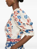 Farm Rio Renata Floral Sand Blouse