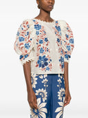 Farm Rio Renata Floral Sand Blouse