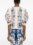 Farm Rio Renata Floral Sand Blouse