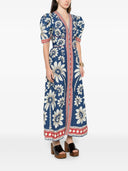 Farm Rio Luna Blue Maxi Dress