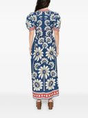 Farm Rio Luna Blue Maxi Dress