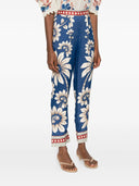 Farm Rio Luna Blue Pajama Pants