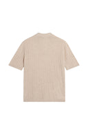 Maison Kitsuné Linen Cotton Short Sleeve Polo