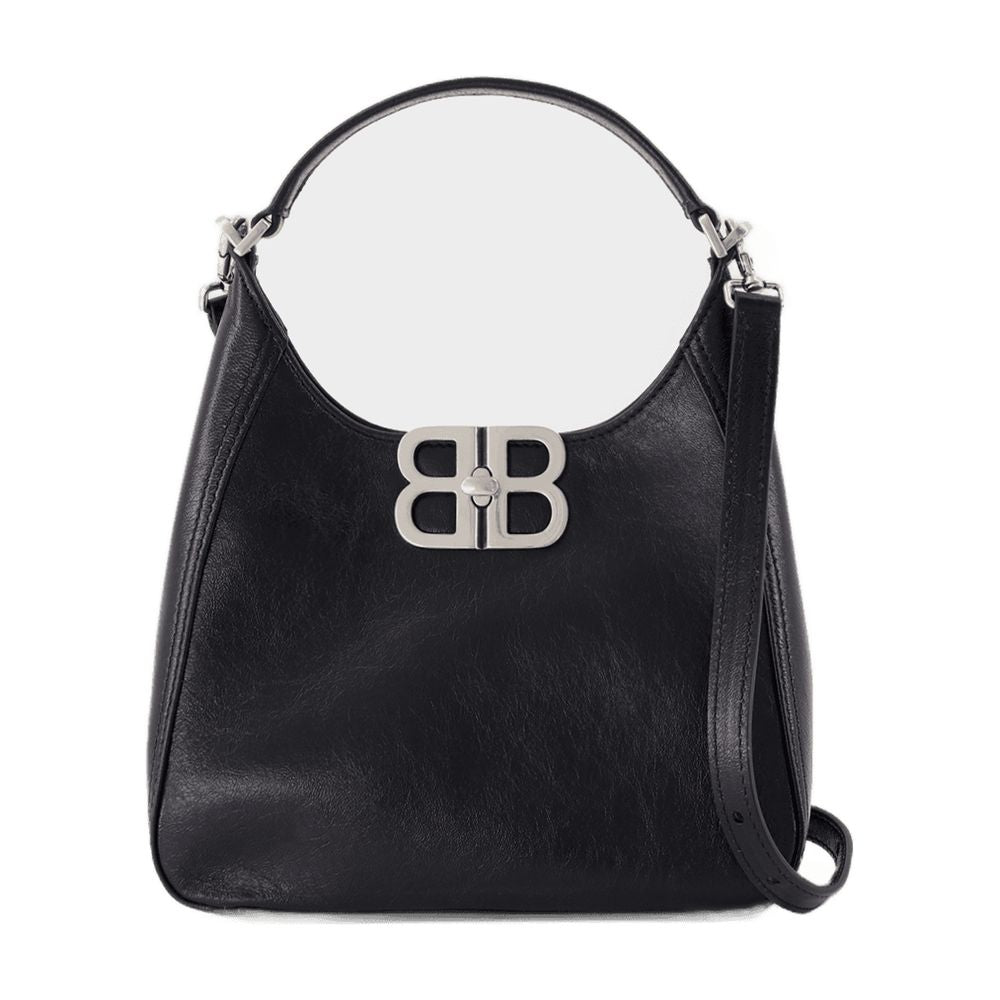 Bb Soft Small Purse Balenciaga Leather Black
