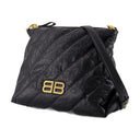 Zmiażdż szargna worka na ramię Balenciaga Black